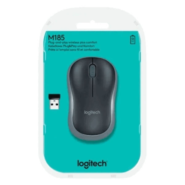Mouse Logitech inalámbrico M185. Con pila incluida