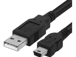 Cable USB conector A a conector 5 pines (mini USB)