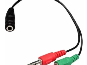 Cable Adaptador 1 Hembras A 2 Macho Jack 3.5mm