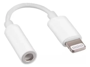 Cable adaptador para auricular de Iphone (Lightning) a auxiliar mini plug 3.5 Jack