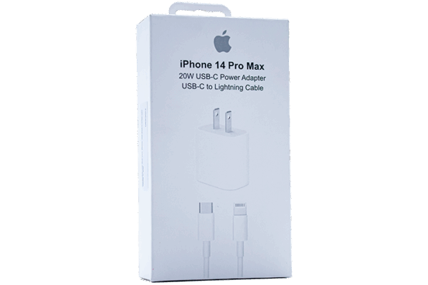 Cargador con cable para iPhone 14 Pro Max y modelos anteriores, potencia 20w