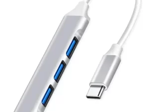 Hub adaptador multiplicador conector C 4 puertos a USB 3.0