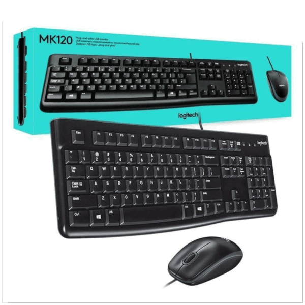 Teclado y Mouse Logitech MK120 USB