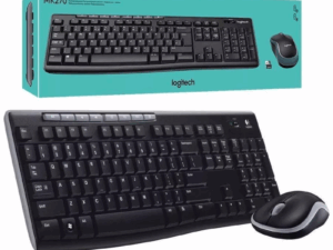 Teclado y Mouse Logitech MK270  color negro con pila incluida